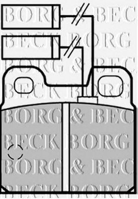 BORG & BECK bbp1256 -  Комплект тормозных колодок, дисковый тормоз